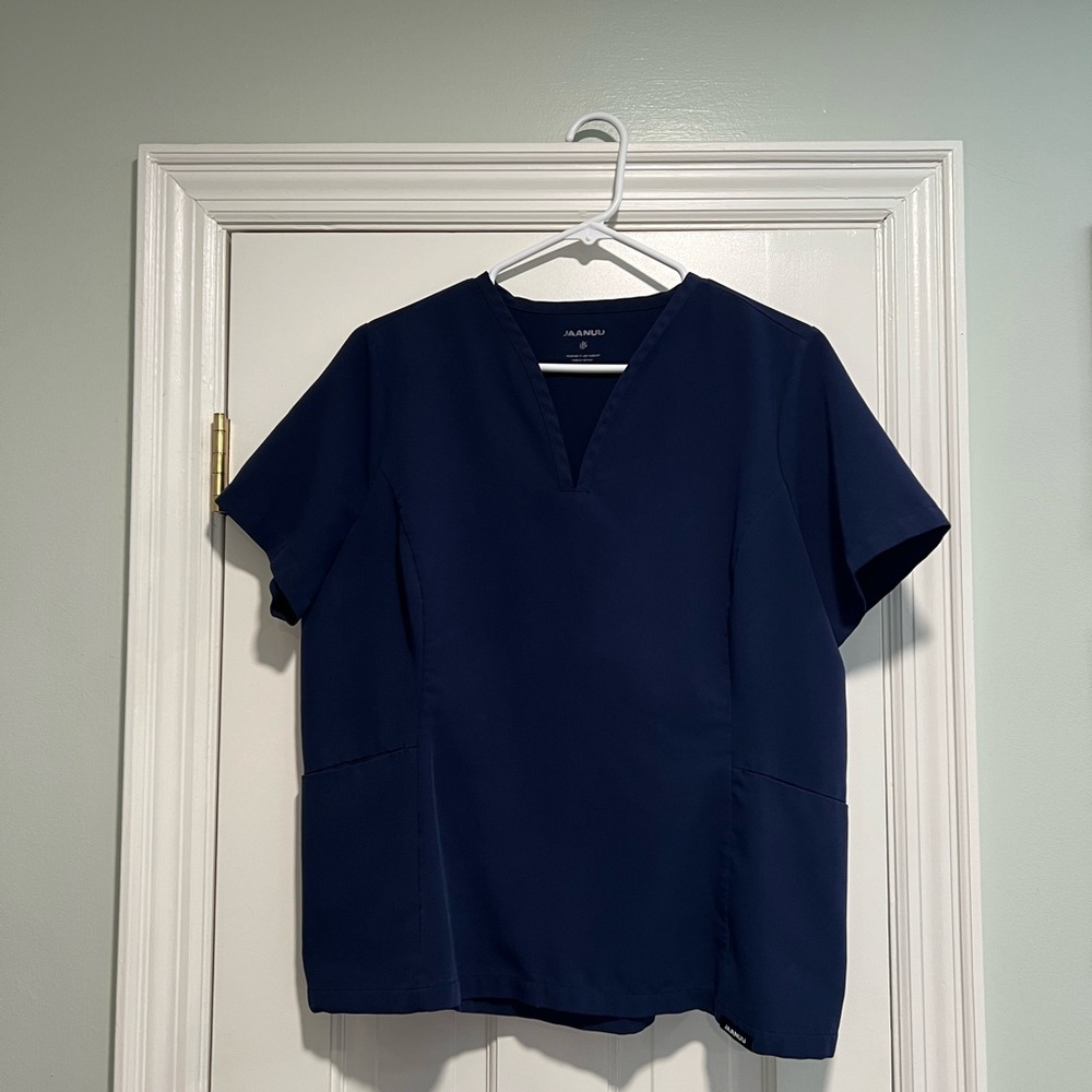 Jaanuu Calix Fit & Flare Scrub Top